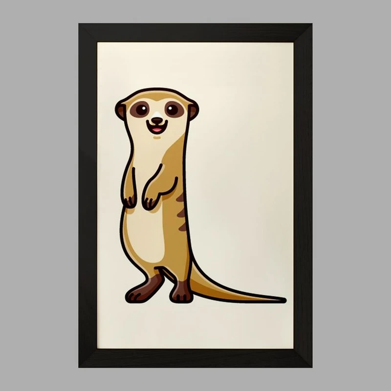 تابلو خندالو مدل حیوانات بامزه موش خرما کد 28187