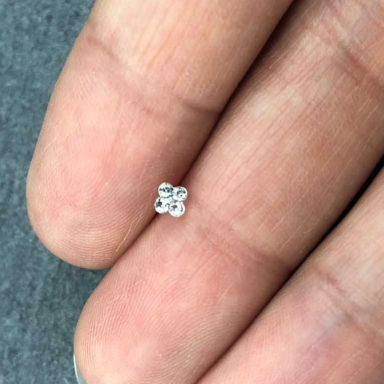 پیرسینگ نقره زنانه گیرا مدل G1194