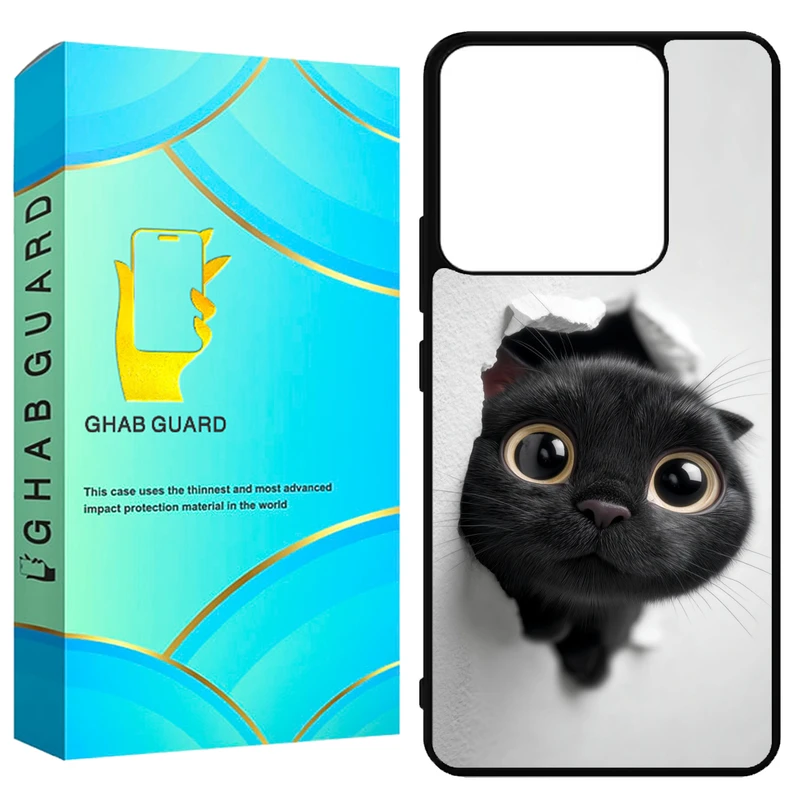 کاور قاب گارد طرح گربه مدل GN144 مناسب برای گوشی موبایل شیائومی Redmi Note 14 4G