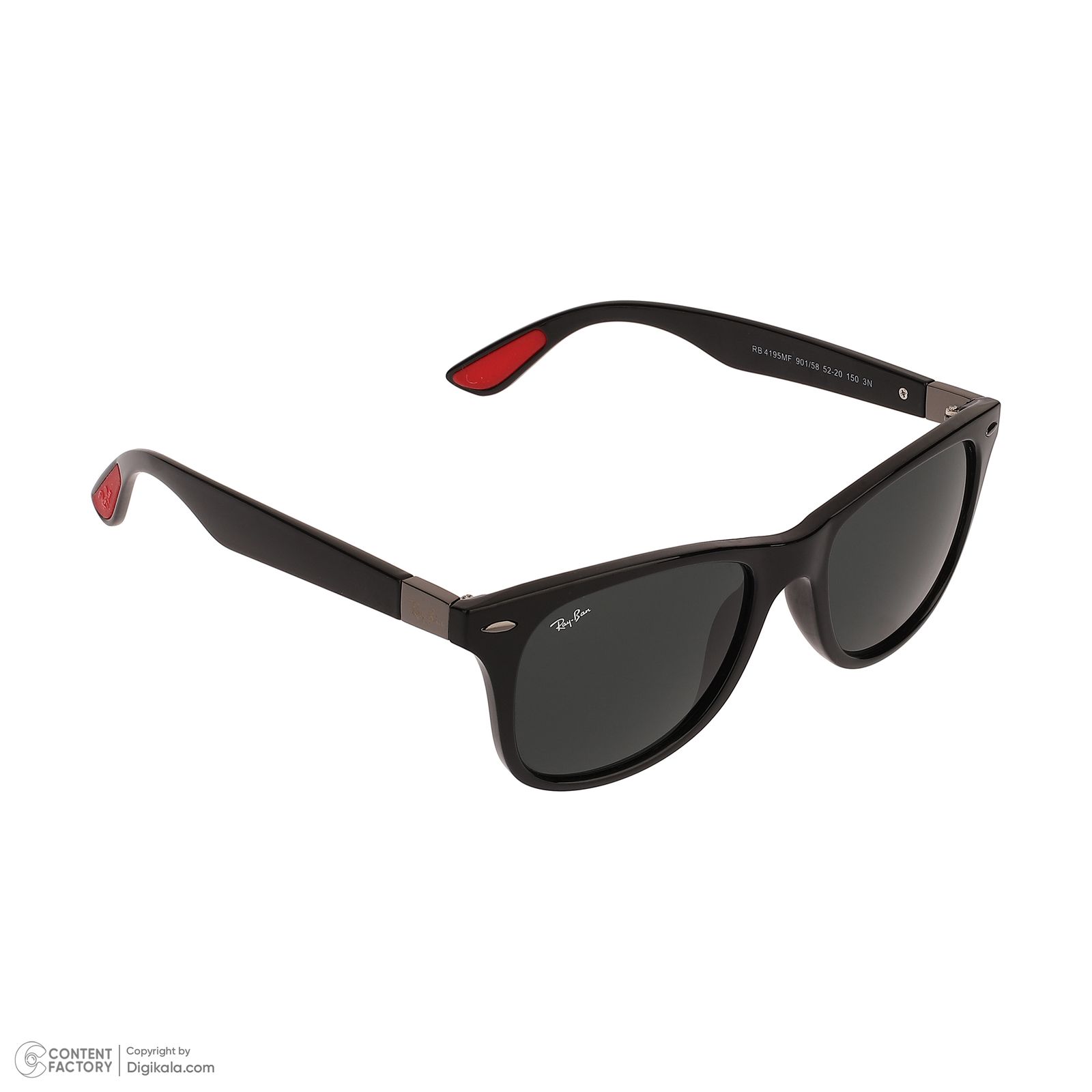 عینک آفتابی ویفرر (Wayfarer) ری بن مدل RB4195MF-901-58 -  - 3