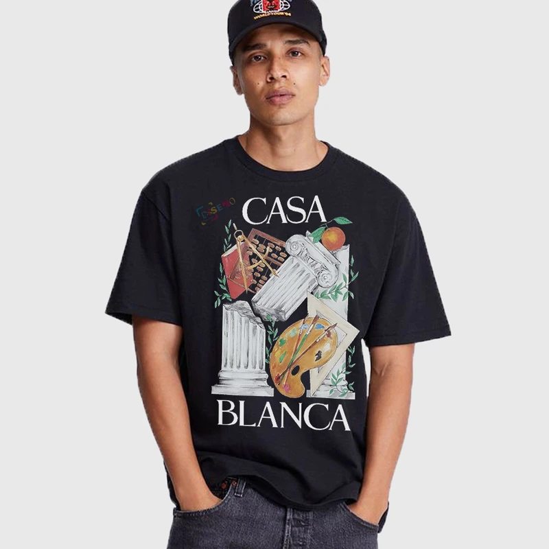 تی شرت آستین کوتاه مردانه مدل بلانکا ستون مجسمه z461