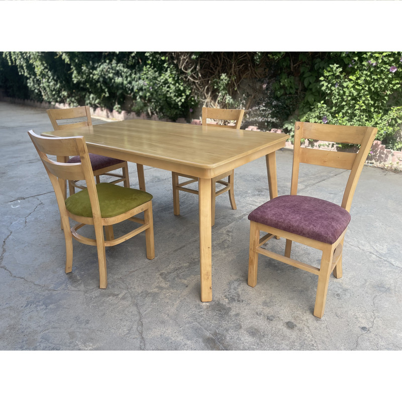 میز و صندلی ناهارخوری 4 نفره گالری چوب آشنایی مدل Khod-2Tir-Lux4