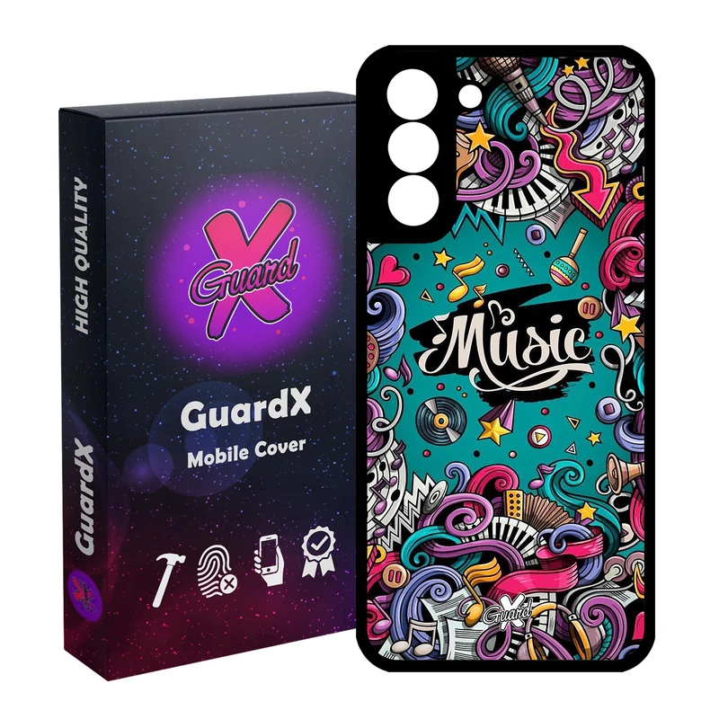 کاور گارد ایکس طرح Music مدل Glass10025 مناسب برای گوشی موبایل سامسونگ Galaxy S21 FE