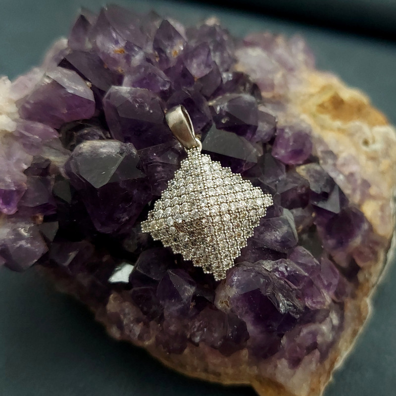 آویز گردنبند نقره زنانه مدل VM8583