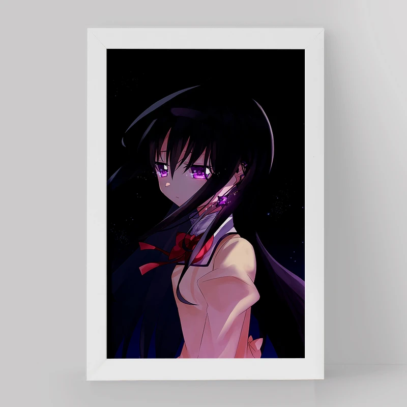 تابلو خندالو مدل همورا اکامی انیمه مادوکا مجیکا Madoka Magica کد 18416