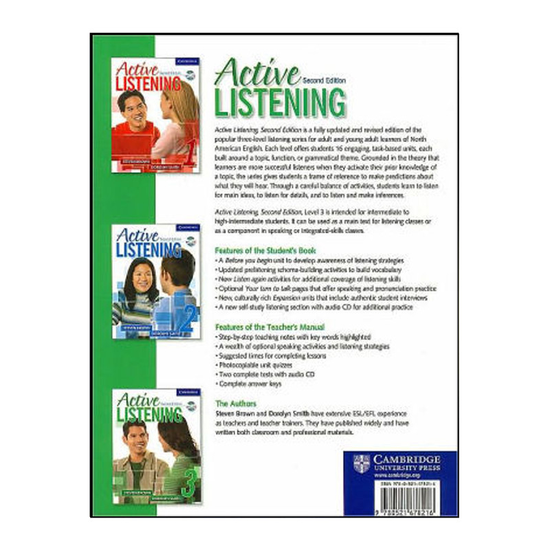 کتاب Active Listening 3 second edition اثر Steven Brown and Dorolyn Smith انتشارات هدف نوین