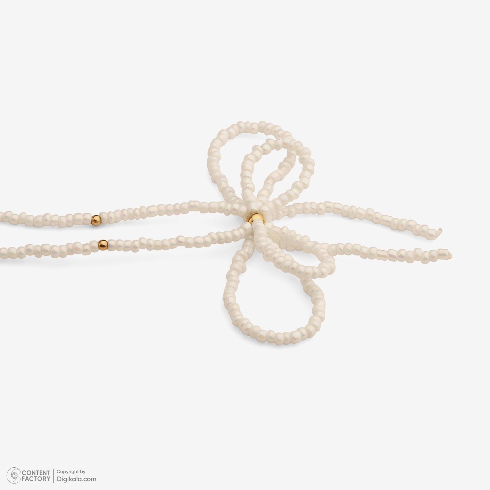 گردنبند طلا 18 عیار زنانه با زنجیر مروارید وی گالری مدل nc3877 -  - 9