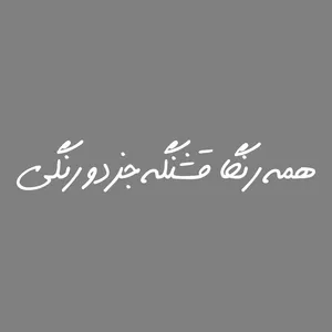 برچسب بدنه خودرو طرح همه رنگا قشنگه جز دو رنگی کد MT-W425