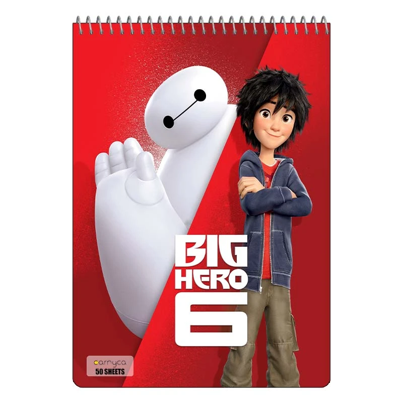 دفتر نقاشی 50 برگ کارنیکا طرح قهرمان بزرگ ۶ Big Hero 6 کد 44754