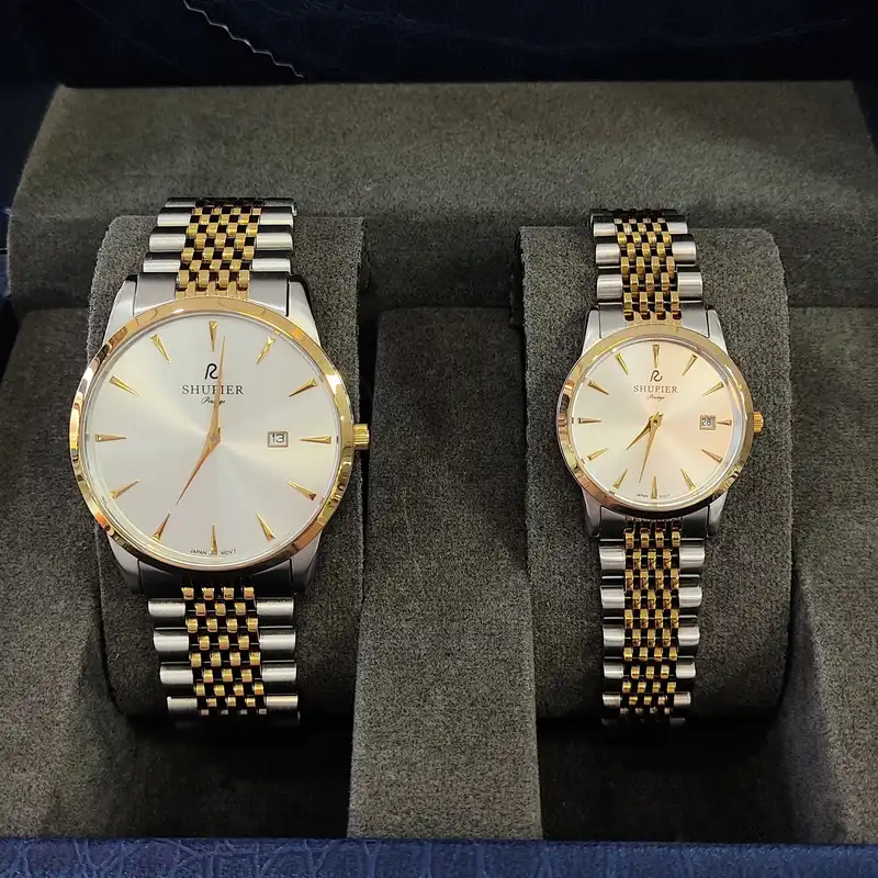 ست ساعت مچی عقربه ای زنانه و مردانه شوپیر مدل GL207A005