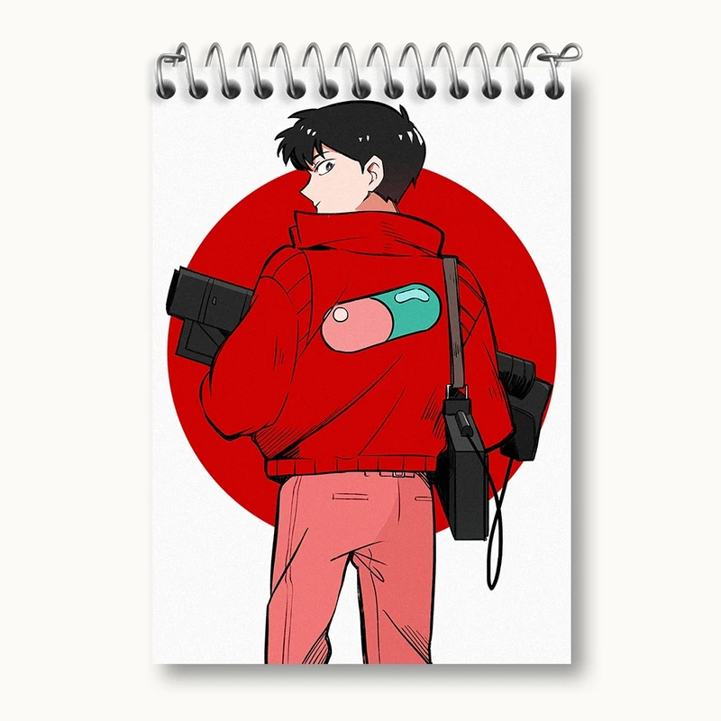 دفتر یادداشت 50 برگ خندالو مدل کاندا انیمه آکیرا کد 33356