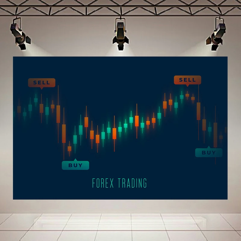  تابلو بوم طرح مخمل بازار فارکس مدل نمودار معاملات کد AR303683