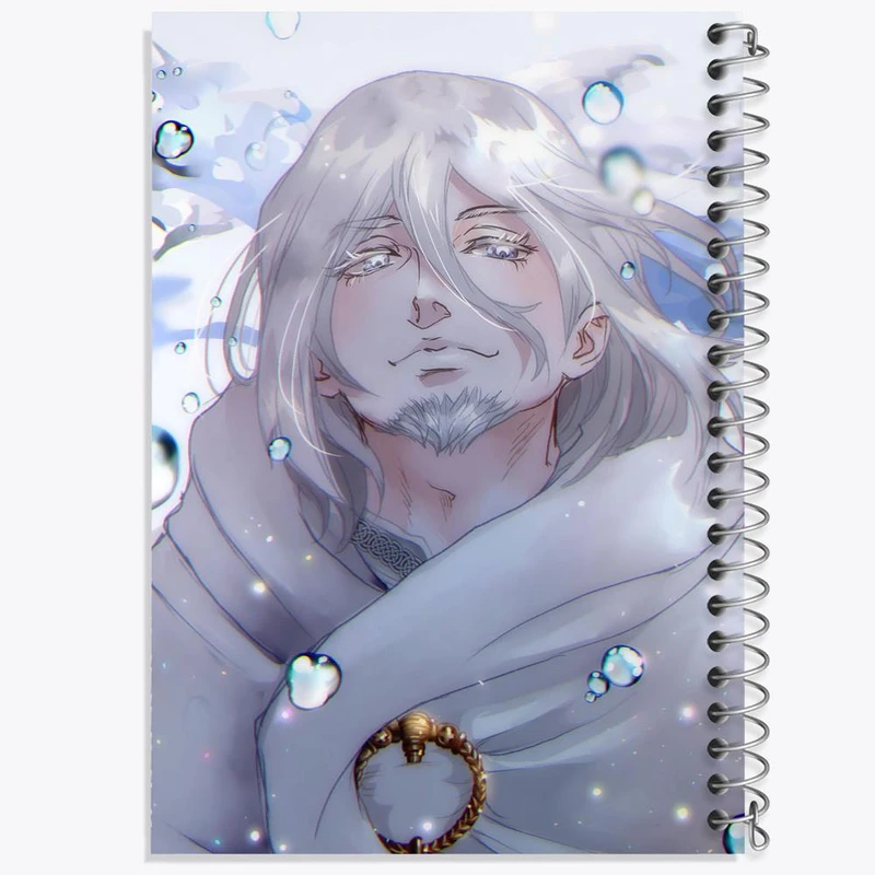 دفتر لیست خرید 50 برگ خندالو طرح اسکیل انیمه حماسه وینلند Vinland Saga کد 27484