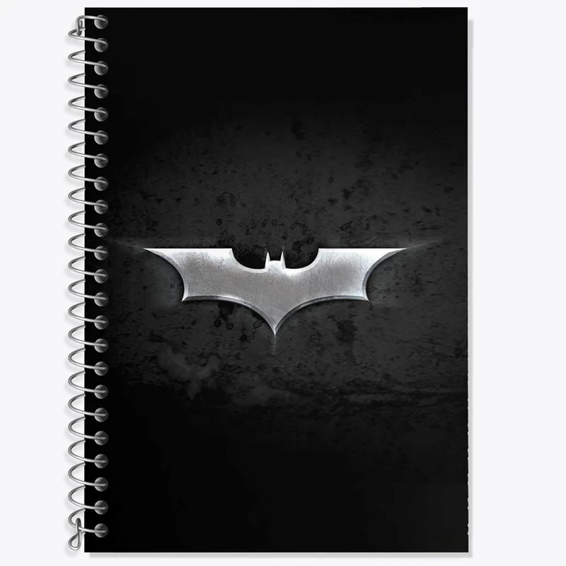 دفتر زبان 50 برگ خندالو مدل دو خط طرح بتمن Batman کد 25803