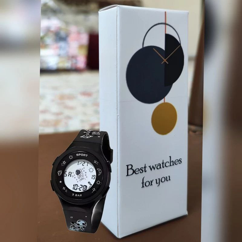 ساعت مچی دیجیتال بچگانه مدل ضد آب فضایی کد 130