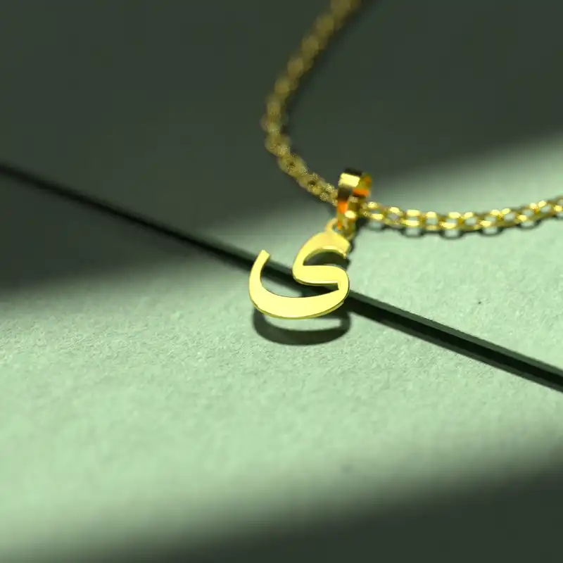 گردنبند طلا 18 عیار زنانه مدوپد مدل حرف ی کد I3-1-1064