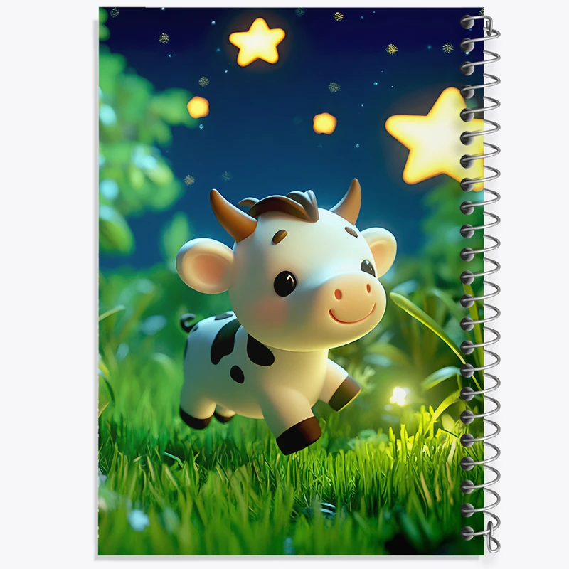 دفتر لیست خرید 50 برگ خندالو طرح گاو کیوت کد F5342