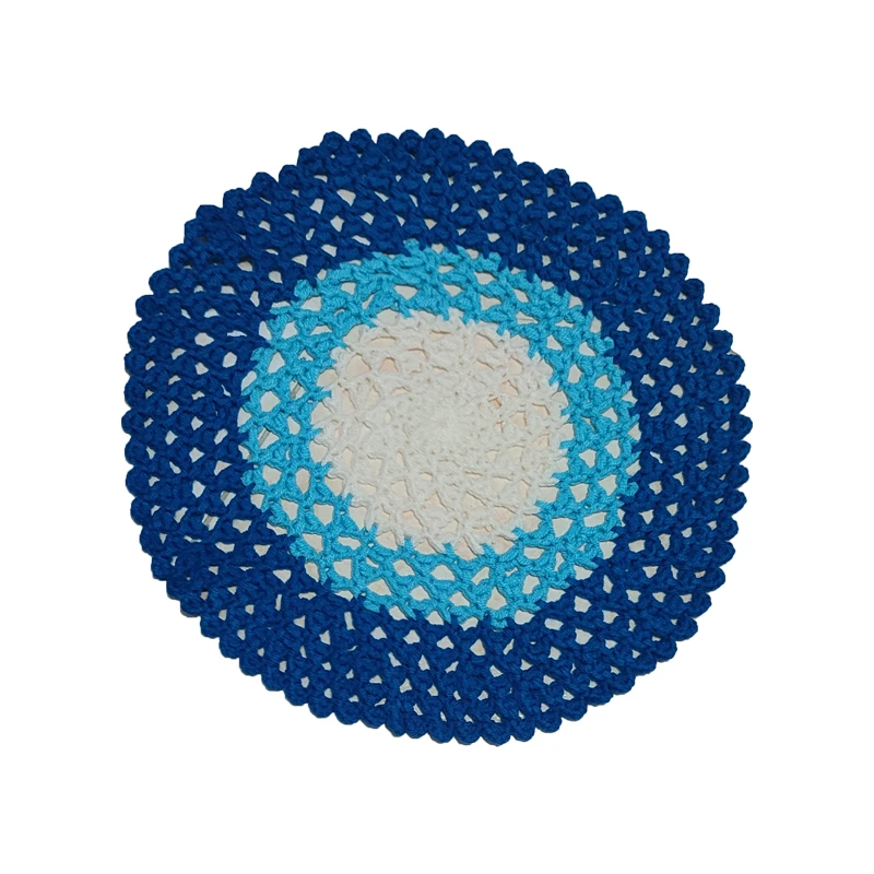 رومیزی مدل بافتنی DO020 مجموعه 2 عددی سایز 30x30 سانتی‌متر
