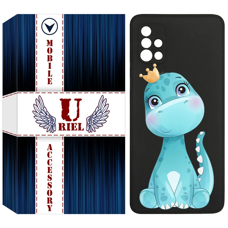 کاور یوریل قاب مدل KSH کد 60 طرح دایناسور مناسب برای گوشی موبایل سامسونگ Galaxy A51