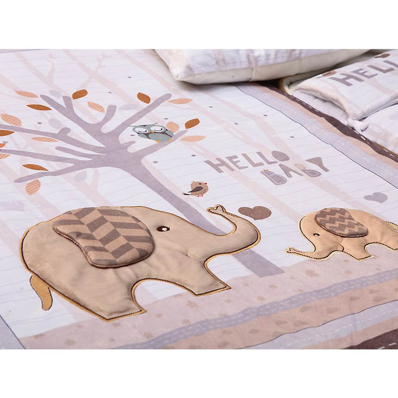 سرویس خواب نوزاد نی نی بان طرح مامافیل مجموعه 4 عددی