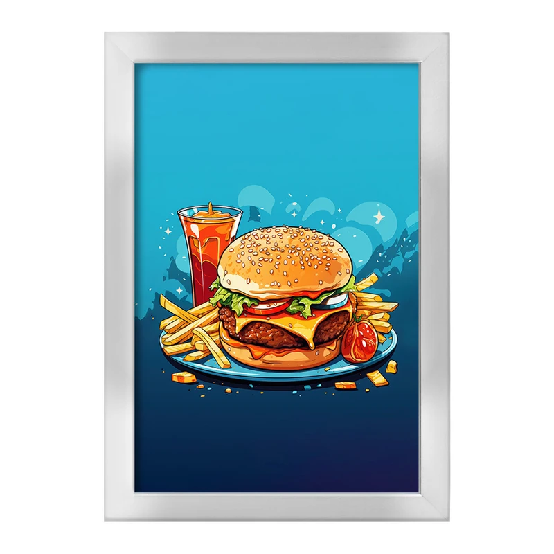 تابلو خندالو طرح فست فود (Fast Food) کد 36566