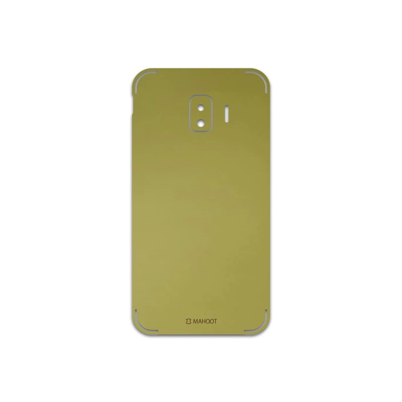 برچسب پوششی ماهوت مدل Matte-Gold مناسب برای گوشی موبایل سامسونگ Galaxy J2 Core