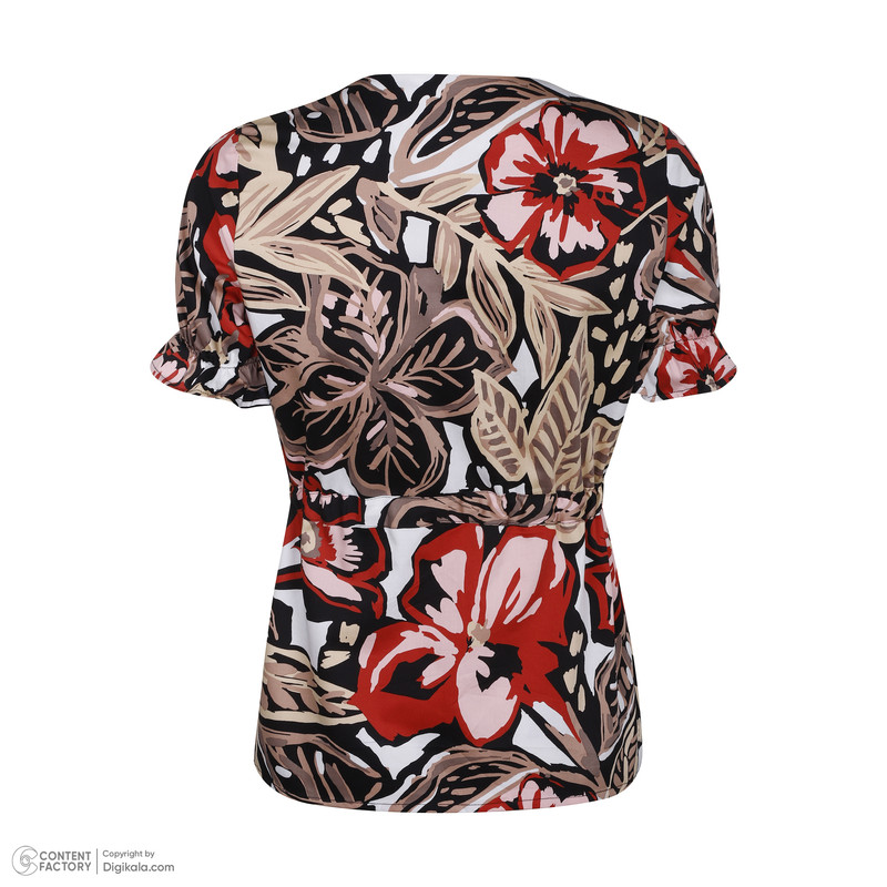 شومیز آستین کوتاه زنانه برنس مدل 01892840242415065432