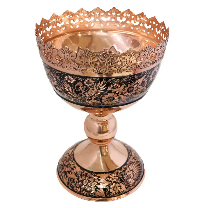 آجیل خوری مسی مدل الماس تراش کد 34p24half5f5