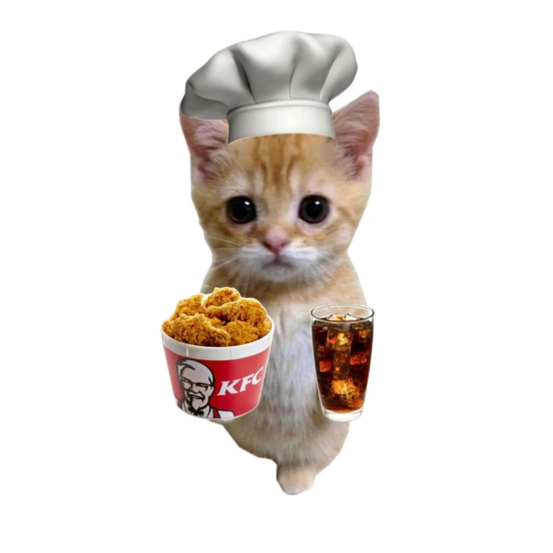 استیکر پارچه و لباس پاد آفرین مدل گربه مینیمال بامزه جذاب کد 1090