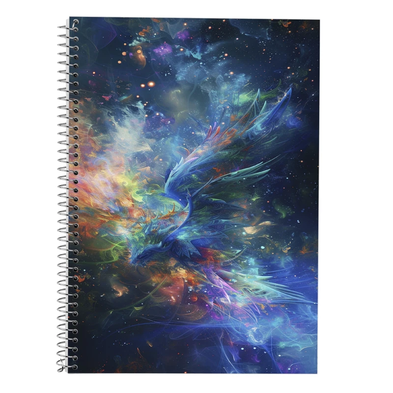 دفتر زبان 50 برگ مدوپد مدل سه خط طرح فانتزی کد DF14463