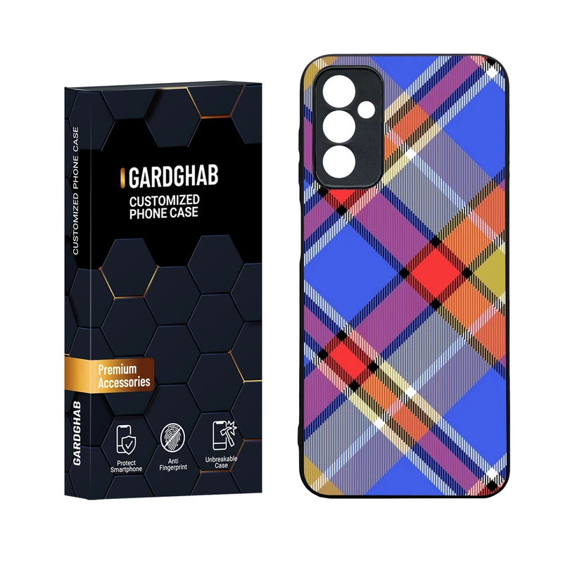 کاور گارد قاب مدل دورژله ای پشت گلس ساده مناسب برای گوشی موبایل سامسونگ Galaxy M13 4G