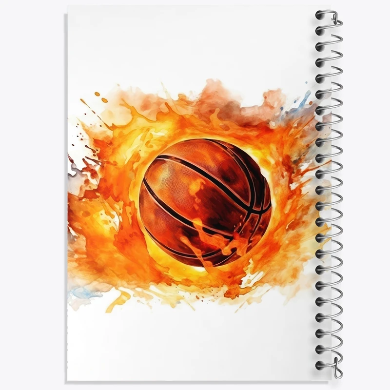 دفتر شطرنجی 50 برگ خندالو مدل بسکتبال کد F2561