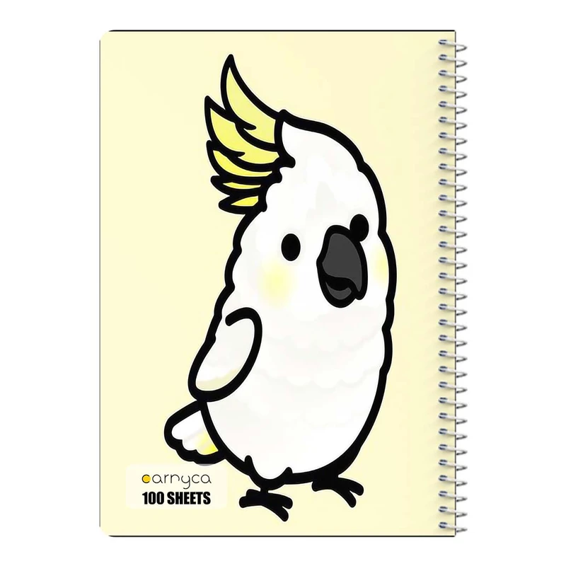 دفتر مشق 100 برگ سیمی کارنیکا طرح طوطی Parrot کد 79792