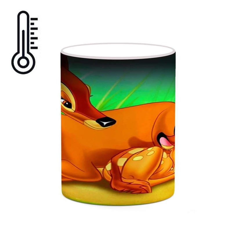 ماگ حرارتی کاکتی مدل کارتون Bambi کد mgh22228