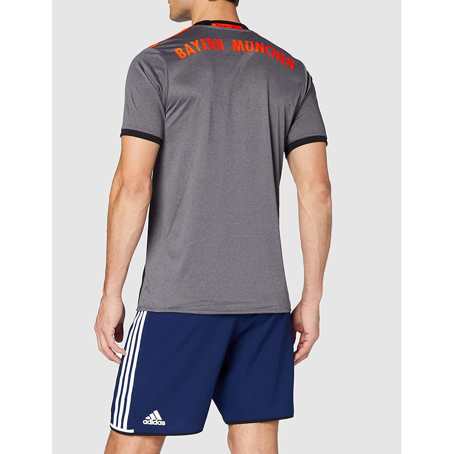 تی شرت ورزشی آستین کوتاه مردانه FC Bayern Munchen Away Replica - آدیداس - زغالي - 4