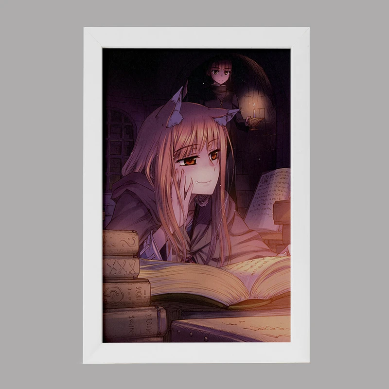 تابلو خندالو مدل هولو انیمه ادویه و گرگ کد 36170