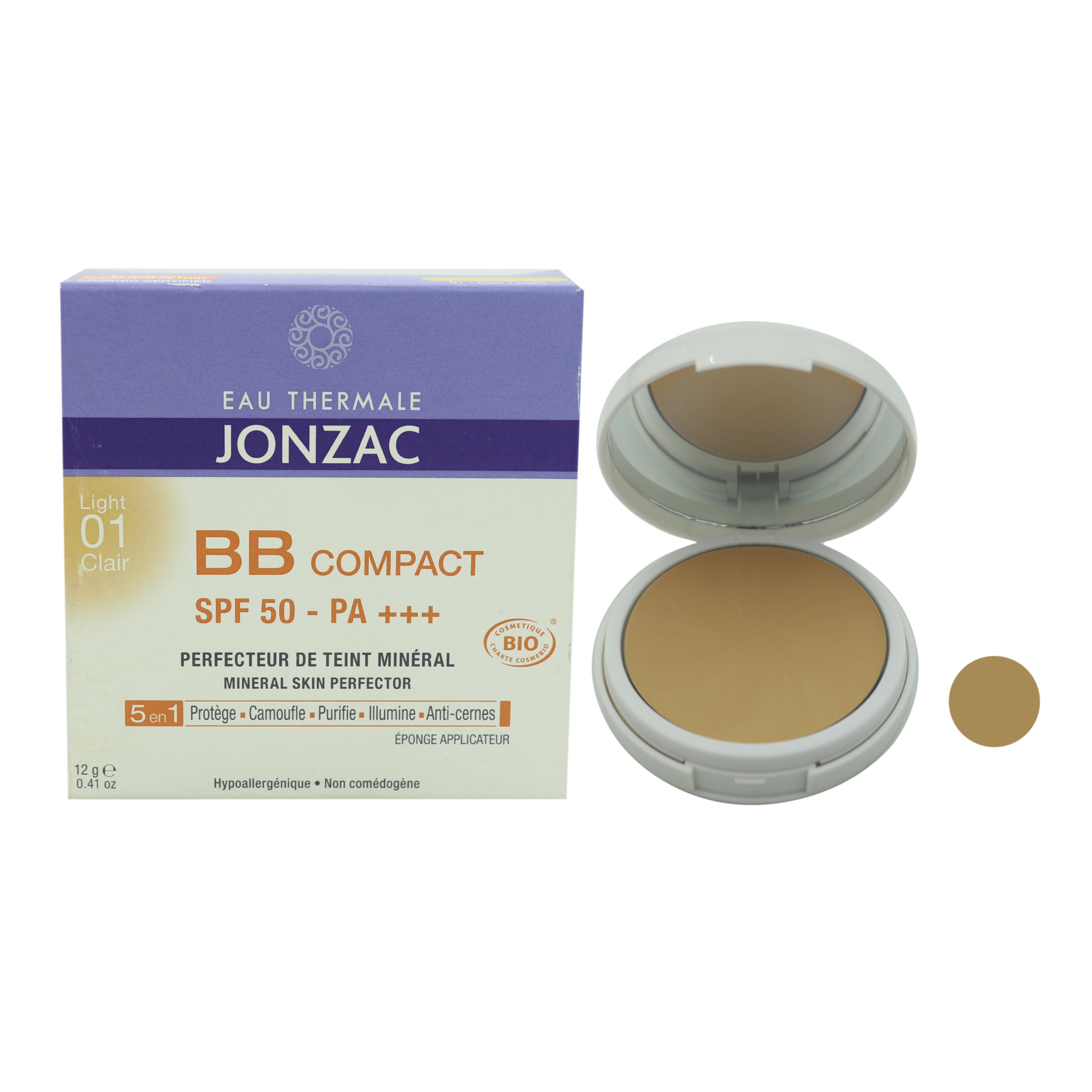کرم پودر فشرده BB ژونزک شماره 01