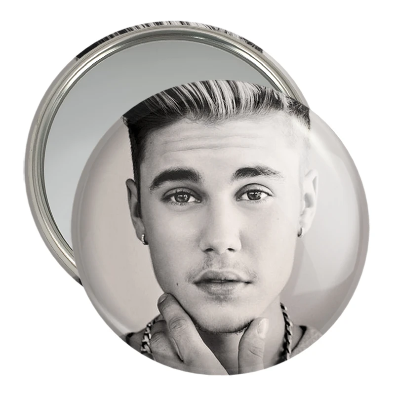 آینه جیبی خندالو مدل جاستین بیبر Justin Bieber  کد 2696