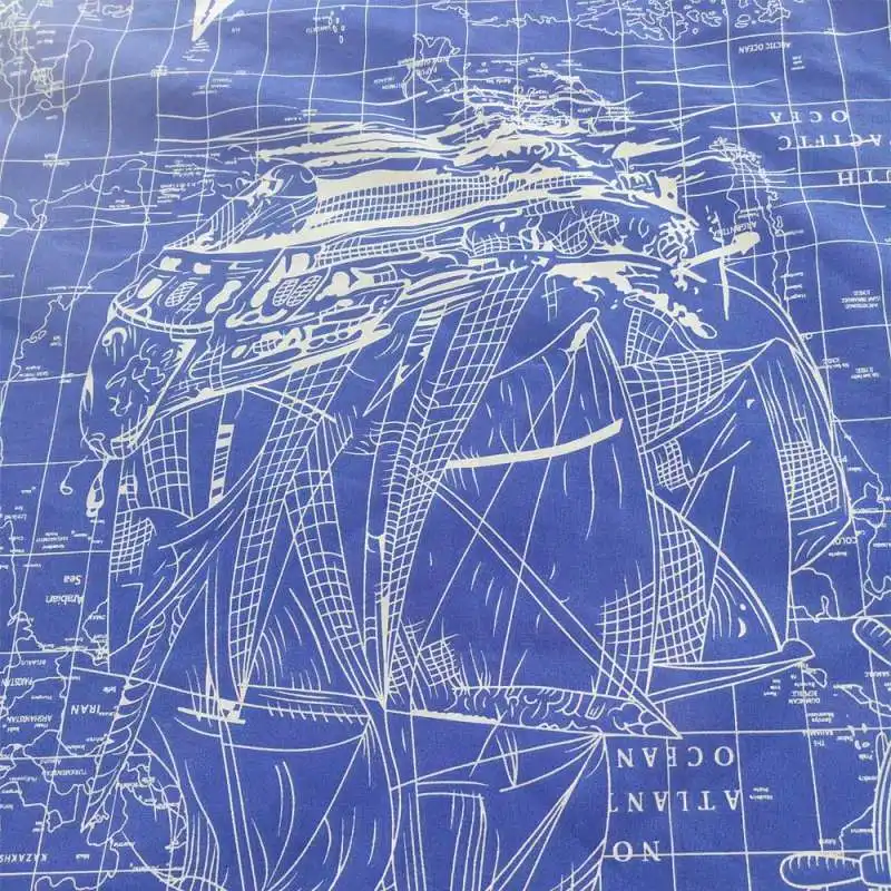 پارچه ملحفه مدل سکان و کشتی