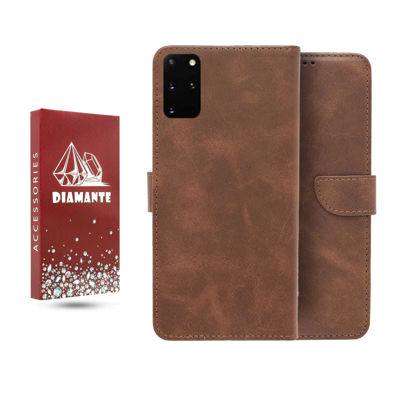  کیف کلاسوری دیامانته مدل چرم مناسب برای گوشی موبایل سامسونگ Galaxy S20 Plus