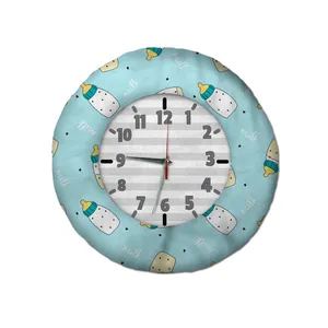 ساعت دیواری کودک شمسه نگار مدل شیشه شیر 