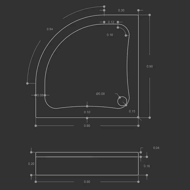 زیرپایی حمام آدمیرال مدل AT90