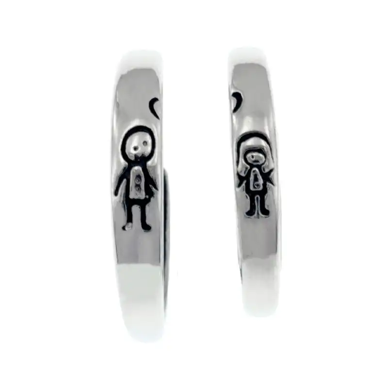 ست انگشتر برانت طرح عشق و قلب