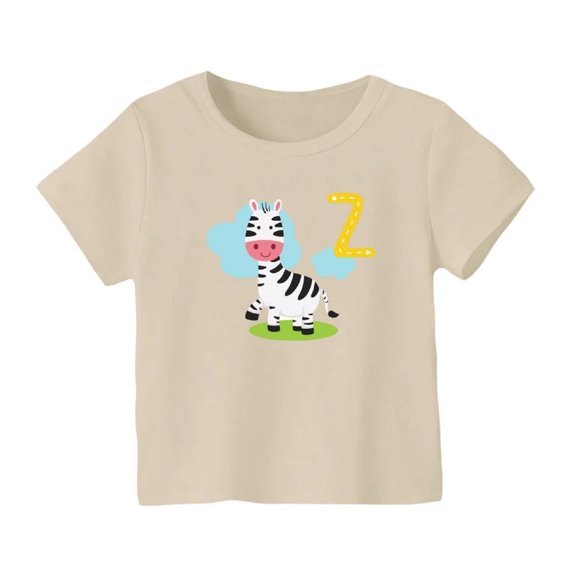 تی شرت آستین کوتاه بچگانه مدل گورخر کد ۵