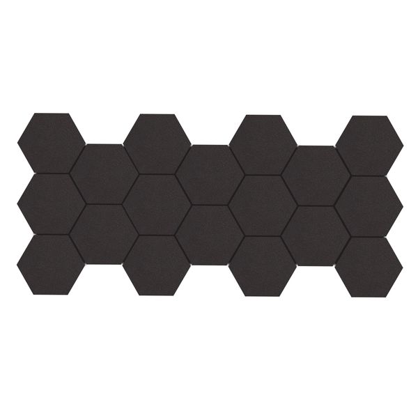 پنل آکوستیک اکوترپ مدل شش ضلعی hex12.12.4 بسته 18 عددی