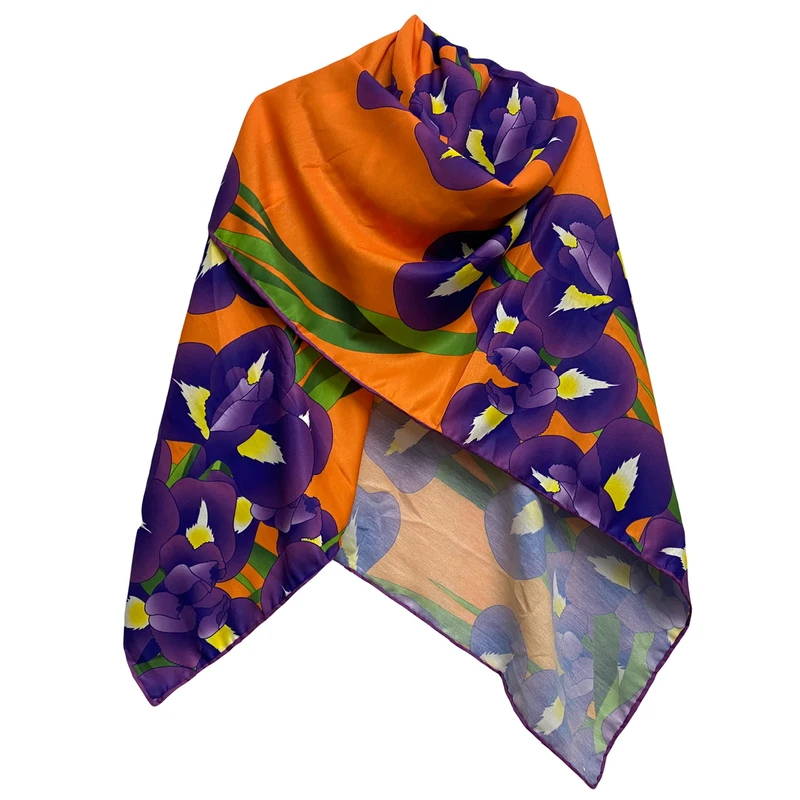 روسری زنانه مدل نخی کجراه پاییزه دست دوز کد 1393