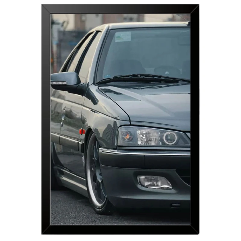 تابلو بکلیت طرح ماشین و خودرو پژو پارس (پرشیا) مدل B-po2073 فریم مشکی