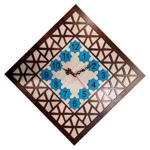 ساعت دیواری طرح حصیری کد 2020-728