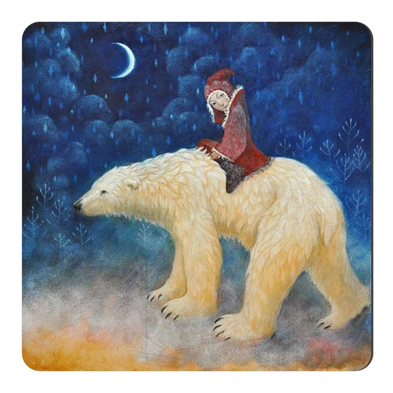  مگنت طرح دختر و خرس قطبی کد wmg729