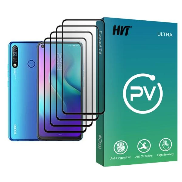 محافظ صفحه نمایش اچ وی تی مدل PV Glass MIX004 مناسب برای گوشی موبایل تکنو Camon 12 Air بسته چهار عددی